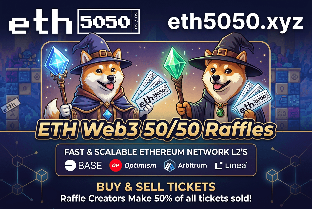 Web3 50/50 Raffle Platform — ETH5050 on Ethereum L2 Networks